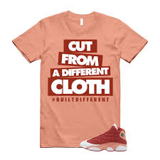 13 Dune Red Terra Blush White T Shirt Match CLOTH