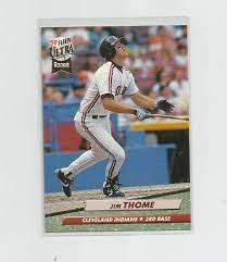 Check spelling or type a new query. Jim Thome Cleveland Indians 1992 Fleer Ultra Rookie Card 54