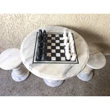 Caign tripod table with chess board 18 best gifts for chess players 2020 chess coffee table ideas on foter bespoke printed gl coffee table chess table wind up adjule. Marble Chess Table Set Shopee Philippines