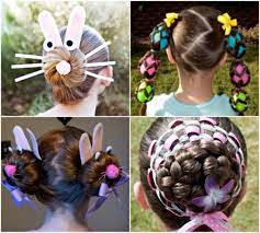 Don't forget to check out these festive easter nail designs for more easter beauty inspiration. 40 Easter Hairstyle Looks Ideas For Kids Girls Easter Hairstyles Hairstyle Look Hair Styles