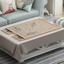 Check spelling or type a new query. Moonquake Jumbo Size Wooden Jigsaw Puzzle Board Portable Puzzle Plateau With Storage Drawers For Adults 34 X 26 Large Jigsaw Puzzle Table With Smooth Fiberboard Work Surface For 1500 Pieces Puzzles Wayfair