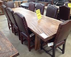 Gorgeous Live Edge Wood Dining Table With Leather Chairs Southeasternsalvage Homeemporium Homedeco Live Edge Wood Dining Table Dining Table Interior Spaces