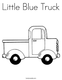 Little Blue Truck Coloring Page Truck Coloring Pages Little Blue Trucks Truck Crafts