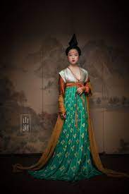 山涧 女装汉服唐代真丝坦领半臂间色裙文物款临垆月 淘宝网 victorian dress fashion dresses