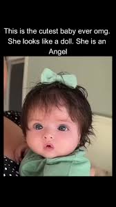 This is the cutest baby ever omg. She looks like a doll. She is an Angel |  About everything | Facebook