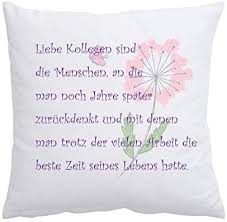 Creativgravur Kissen 40 X 40 Cm Mit Aufdruck Spruch Zum Abschied Von Kollegen