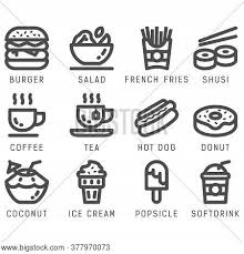 Download icon font or svg. Food Drink Icon Set Vector Photo Free Trial Bigstock