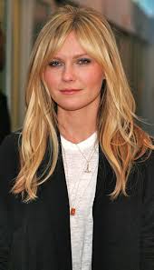 Graduated lob haircut with bangs. Kristen Dunst Hair Styles Cool Hairstyles Long Hair Styles