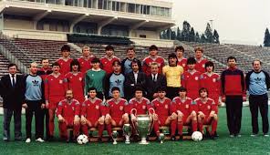 L l d d w d. Steaua Bucuresti 1986 European Football Football Champions League