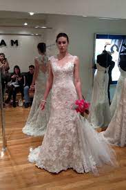 How to shorten lace straps on a bridal gown, lace overlay straps. Tlc Official Site Marisa Wedding Dress Bridal Market Romantic Wedding Gown