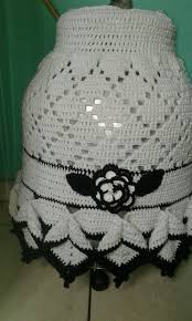 Capa De Botijao De Croche Com Flores Capa Para Botijao De Gas De Croche Branco E Preto Capa De Botijao Croche Croche Redondo