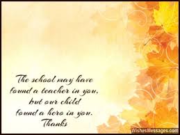 Teachers are the most respected person in one's life after their parents as they help to shape the lives of thousands. Creative Thank You Note To Teacher From Parent