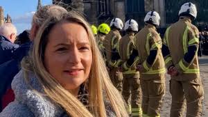Crowds line street for funeral of Jenners firefighter Barry Martin