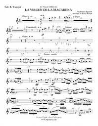 Check spelling or type a new query. La Virgen De La Macarena Solo Trumpet And Concert Band Blasorchester Noten