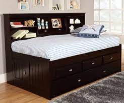 Bunk beds, storage beds, bookcase beds, loft beds, trundle beds and daybeds. Espresso Twin Bookcase Daybed All American Furniture Buy 4 Less Open To Public