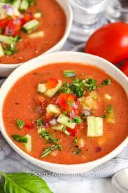 I Love Serving This Easy Gazpacho Recipe In Summer It S The Perfect Way To Use My Garden Fresh Tomatoes Gazpacho Recipe Fresh Tomato Soup Tomato Soup Homemade