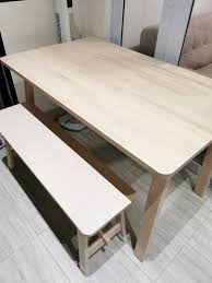 Check spelling or type a new query. Ikea 4 6 Seater Dining Table Bench Furniture Home Living Furniture Chairs On Carousell