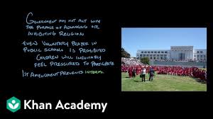 The first amendment doesn't specify what exactly is meant by freedom of speech. The First Amendment Video Khan Academy