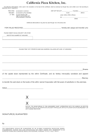 With over 60 years of experience, our restaurant kitchen design service offers efficiency matched by elegance. Specimen Common Stock Certificate Of California Pizza Kitchen
