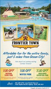 With The Temperatures Soaring Cool Off At Frontier Towns Waterpark The Kids Will Love It You Ll Love The Prices Save With Images Adventure Park Ocean City Water Park