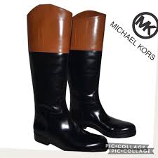 Michael Kors Black And Brown Boots Michael Kors Shoes Michael Kors Rain Boots Size 7 Color Black Brown Size 7 Michael Kors Rain Boots Michael Kors Shoes Rain Boots