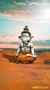 Meditating Ganpati Hd Phone Wallpaper 1080x1920 Ghantee Lord Ganesha Paintings Ganesha Pictures Hd Phone Wallpapers