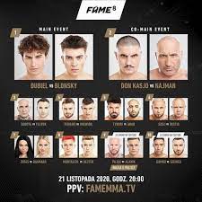 Znamy już wszystkie nazwiska karty walk gali fame mma 10. Czy Lubisz Tego Zawodnika Z Fame Mma Samequizy