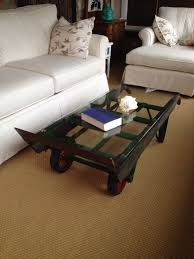 Vintage Hand Truck Turned Into A Coffee Table Vintage Industrial Furniture Industrial Furniture Industrial Design Furniture
