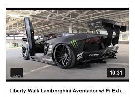 Liberty Walk Lamborghini Aventador W Fi Exhaust Start Revs Fly By S Liberty Walk Lamborghini Aventador Liberty Walk Lamborghini