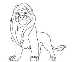 Draw the lion's nose and mouth. How To Draw Lion Very Easy Brainly In