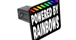 Powered By Rainbows 1 1 4 Inch 1 25 Tow Trailer Hitch Cover Plug Insert By Graphics And More Http Www Am Trailer Hitch Cover Hitch Cover Tow Hitch Cover