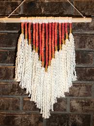 Continue wrapping this way until you want to change colors. Yarn Wall Hanging Create At Home Craft Kit Watermark Art Center