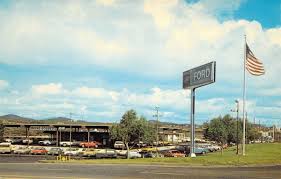 1971 CA Encinitas Wayne Gossett Ford Dealership Sign RARE Postcard N23