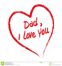 Dad I Love You Stock Vector Illustration Of Write Text 2315798