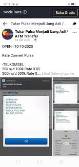Transfer puksa di ganti uang. Tukar Pulsa Menjadi Uang Asli Atm Transfer Home Facebook