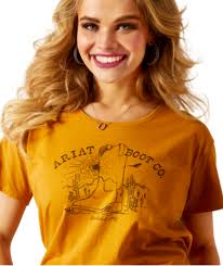 ARIAT- WOMEN'S BOOTSCAPE T-SHIRT