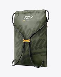 Gym Sack Mockup Back Half Side View In Apparel Mockups On Yellow Images Object Mockups In 2020 Gym Sack Mockup Psd Mockup