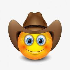 Kovboj Smiley Emoji Emoticon Emoji