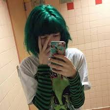 Untitled Green Hair Aesthetic Hair Cool Hairstyles