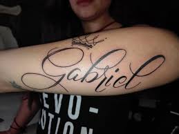 Choose from the various design themes available below. Mazva Tattoo Gabriel Lettering El Nombre De Su Pequeno Facebook