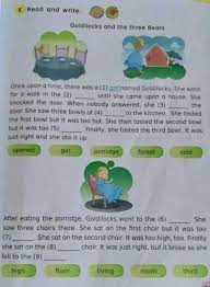 While she was sleeping, the three bears came home. Soal Dan Jawaban Goldilocks And The Three Bears Kemendikbud