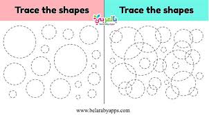 You can use this basic shapes to color to print and let your child learn with fun while coloring this coloring pages. Free Printable Shapes Worksheets Tracing The Shape Ø¨Ø§Ù„Ø¹Ø±Ø¨ÙŠ Ù†ØªØ¹Ù„Ù…