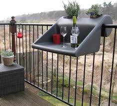 Our deck outside the kitchen is the perfect place to grow herbs for cooking. Rephorm Balkonzept Balcony Railing Table Bloomling International