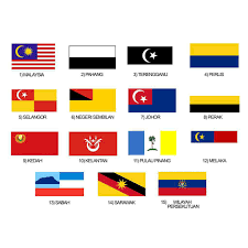 Bendera malaysia mengandungi 14 jalur merah dan putih. Malaysia Flags State Flags Bendera Malaysia Bendera Setiap Negeri Jalur Gemilang Shopee Malaysia