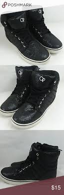 Black And Silver High Top Sneakers Op Women S High Top Sneakers Black Silver Glitter In 2019 My Posh Picks Fashion Design Fashion Fashion Tips