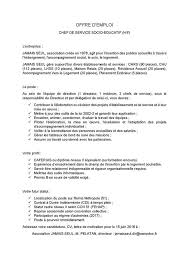 L Entreprise Jamais Seul Recrute Chef De Service Socio Educatif H F Caferuis Ou Diplome Niveau Ii Equivalent Ou Formation Offre Emploi Permis B Education