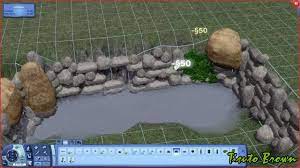 The Sims 3 Tutorial Ponds And Waterfalls Youtube