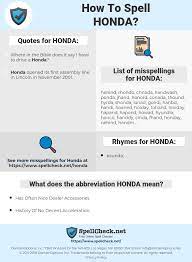 The elite 80 had a 23 model year run with only minor changes. How To Spell Honda And How To Misspell It Too Spellcheck Net
