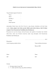 Contoh format surat pernyataan keabsahan dan kebenaran dokumen. Https Www Kemdikbud Go Id Main Files Download F82904d6da18105