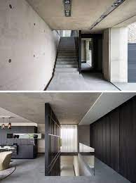 This Concrete House Was Designed With Amazing Views Overlooking The City Staircase Design Modern Concrete House Concrete Staircase